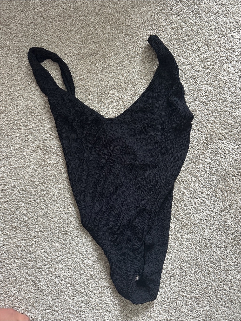 Youswim Black Textured Kids One-Piece Swimsuit